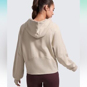 CRZ Yoga fleece mock neck hoodie